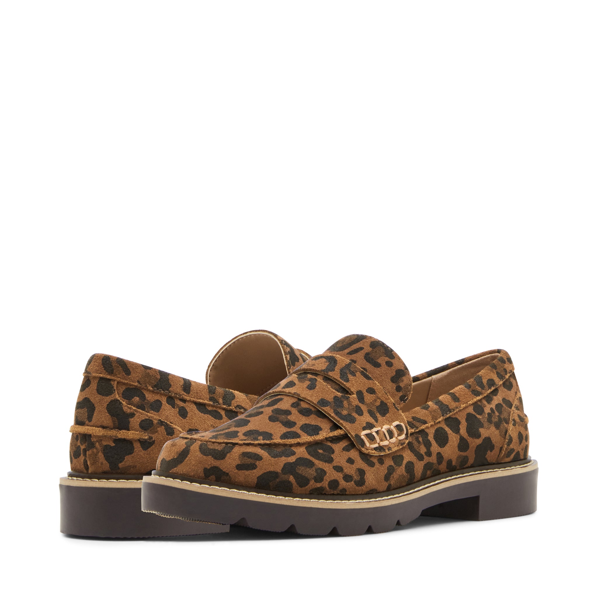 Ton Gout Polished Penny Strap Loafers With Lugged Rubber Sole - NWT Amazon.com | WYUETRA Women main image 2