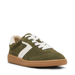 OLIVE SUEDE